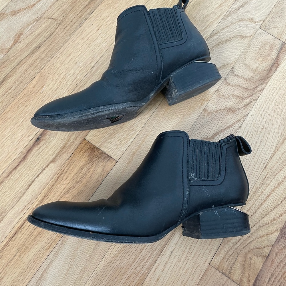 Alexander Wang Kori Leather Ankle Boots size 37